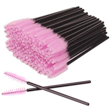 Load image into Gallery viewer, 200pcs Eyelash Brushes For Extension Disposable Eyebrow Brush Mascara Wand Applicator Eyelash Cosmetic Brushes Makeup Tool