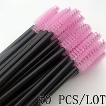 Load image into Gallery viewer, 50 Pcs Eyelash Brushes Makeups Brushes Disposable Mascara Wands Applicator Eye lashes Cosmetic Brush Maquiagem Cilio Makeup Tool