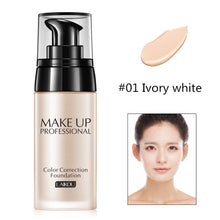 Load image into Gallery viewer, Makeup Base Face Liquid Foundation BB Cream Concealer Moisturizer Oil-control Whitening Waterproof Liquid Foundation Maquiagem
