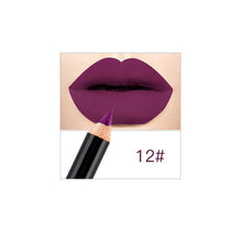 Load image into Gallery viewer, 12 Colors Fashion Matte Lip Liner lipstick pen Long Lasting Pigments Waterproof no blooming Smooth soft Makeup tools lips TSLM1