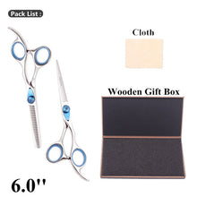 Load image into Gallery viewer, 5.5" AQIABI Hairdressing Scissors Hair Professional Thinning Shears Set Hair Cutting Scissors Barber Scissors 440C Japan A1029