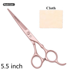 Load image into Gallery viewer, 5.5" AQIABI Hairdressing Scissors Hair Professional Thinning Shears Set Hair Cutting Scissors Barber Scissors 440C Japan A1029