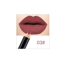Load image into Gallery viewer, 12 Colors Lip Pencils Matte Lipliner Waterproof Smooth Colorful Silk Nude Lipstick Pen Long Lasting Pigments Lip Makeup TSLM1