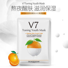 Load image into Gallery viewer, Skin Care Six Fruit Plant Facial Mask Moisturizing Oil-control Blueberry Cucumber Pomegranate Fruit Aloe Sheet Mask Face Mask