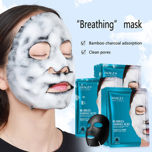 Original Korean Skin Care Moisture Face Bubble Mask Facial Mask Amino Acid 25g Whitening Deep Purifying Charcoal