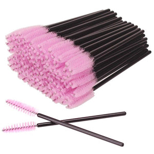 200pcs Eyelash Brushes For Extension Disposable Eyebrow Brush Mascara Wand Applicator Eyelash Cosmetic Brushes Makeup Tool