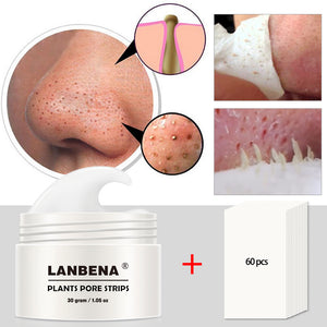 LANBENA Blackhead Remover Mask | Peel-Off Charcoal Facial Pore Cleanser Nose Strips