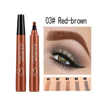 Load image into Gallery viewer, 4 Tip Microblading Tattoo Eyebrow Pencil Brow Tattoo Pen Paint Makeup Eyebrows Waterproof Cosmetic Eye Brow Liner 5 Colors
