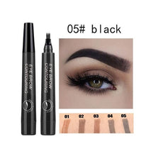 Load image into Gallery viewer, 4 Tip Microblading Tattoo Eyebrow Pencil Brow Tattoo Pen Paint Makeup Eyebrows Waterproof Cosmetic Eye Brow Liner 5 Colors
