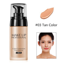 Load image into Gallery viewer, Makeup Base Face Liquid Foundation BB Cream Concealer Moisturizer Oil-control Whitening Waterproof Liquid Foundation Maquiagem
