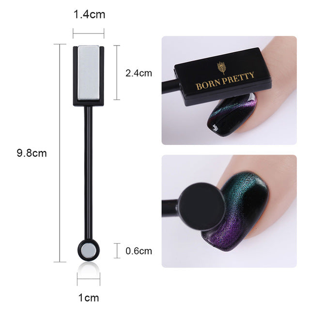 Magnetic Stick Nail Tools for 3D Cat Eye Gel Polish Magnetic Pen Strong Magic DIY Phantom S Shape Effect DIY Magnetic Board