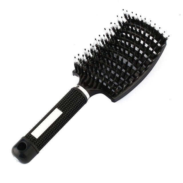 2020 Women Hair Scalp Massage Comb Bristle & Nylon Hairbrush Wet Curly Detangle Hair Brush for Salon Hairdressing Styling Tools