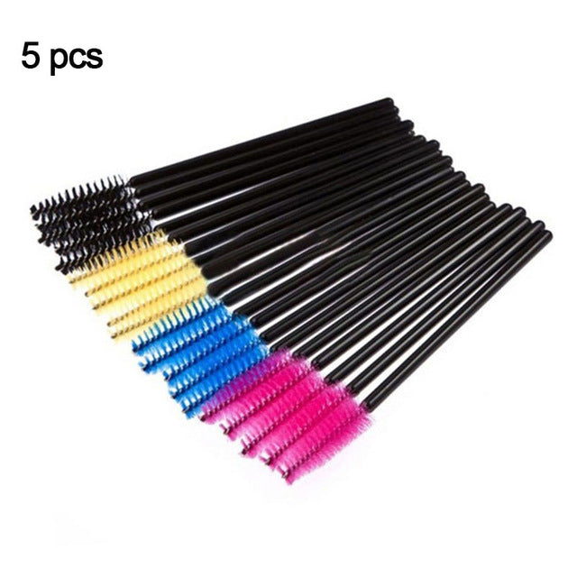 Eyelash Extension Disposable Eyebrow brush Mascara Wand Applicator Spoolers Eye Lashes Cosmetic Brushes Set makeup lashes tools