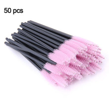 Load image into Gallery viewer, Eyelash Extension Disposable Eyebrow brush Mascara Wand Applicator Spoolers Eye Lashes Cosmetic Brushes Set makeup lashes tools
