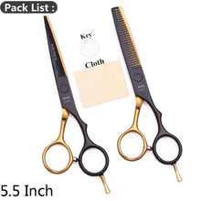 Load image into Gallery viewer, 5.5&quot; AQIABI Hairdressing Scissors Hair Professional Thinning Shears Set Hair Cutting Scissors Barber Scissors 440C Japan A1029
