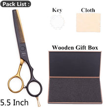 Load image into Gallery viewer, 5.5&quot; AQIABI Hairdressing Scissors Hair Professional Thinning Shears Set Hair Cutting Scissors Barber Scissors 440C Japan A1029

