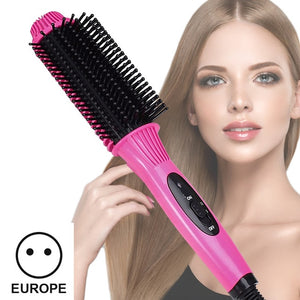 Comb Hot Comb Hair Straightener Hair Curler Curling Iron Electric Environmentally Friendly Titanium Alloy Comb Dropshipping VIP