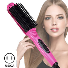 Load image into Gallery viewer, Comb Hot Comb Hair Straightener Hair Curler Curling Iron Electric Environmentally Friendly Titanium Alloy Comb Dropshipping VIP
