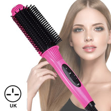Load image into Gallery viewer, Comb Hot Comb Hair Straightener Hair Curler Curling Iron Electric Environmentally Friendly Titanium Alloy Comb Dropshipping VIP
