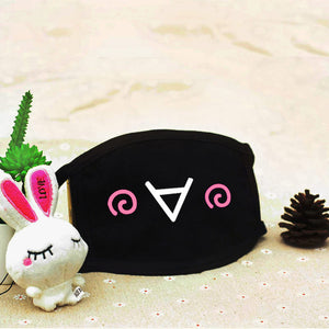 ZWZCYZ Black Cotton Mouth Mask Unisex Teens Anti-Dust Mask Anime Mask Fashion Health Face Mouth Mask 12 Colors
