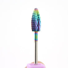 Load image into Gallery viewer, 28 Types Tungsten Blue Rainbow Carbide Nail Drill Bit Electric Nail Mills Cutter for Manicure Machine Nail Files Accessories
