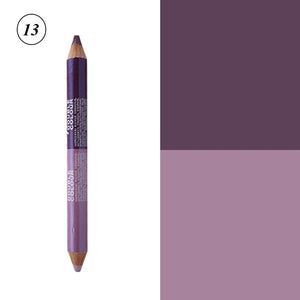 12 Colors Highlighter Glitter Eyeshadow Eyeliner Pen makeup durable Waterproof  sweatproof Double-Ended Eyes Pencil Makeup