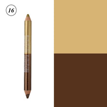 Load image into Gallery viewer, 12 Colors Highlighter Glitter Eyeshadow Eyeliner Pen makeup durable Waterproof  sweatproof Double-Ended Eyes Pencil Makeup
