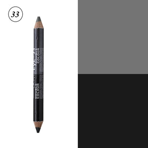 12 Colors Highlighter Glitter Eyeshadow Eyeliner Pen makeup durable Waterproof  sweatproof Double-Ended Eyes Pencil Makeup