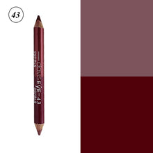 Load image into Gallery viewer, 12 Colors Highlighter Glitter Eyeshadow Eyeliner Pen makeup durable Waterproof  sweatproof Double-Ended Eyes Pencil Makeup
