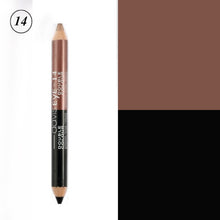 Load image into Gallery viewer, 12 Colors Highlighter Glitter Eyeshadow Eyeliner Pen makeup durable Waterproof  sweatproof Double-Ended Eyes Pencil Makeup
