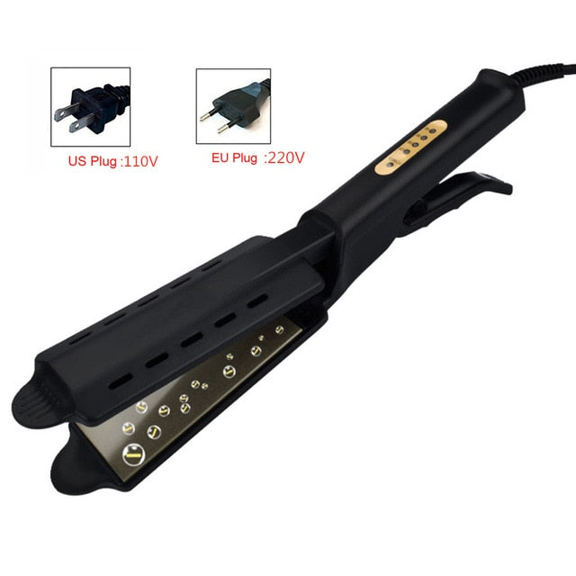 Hair Straightener Four-gear temperature adjustment Ceramic Tourmaline Ionic Flat Iron Curling iron Hair curler For Women hair