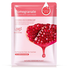 Load image into Gallery viewer, Skin Care Six Fruit Plant Facial Mask Moisturizing Oil-control Blueberry Cucumber Pomegranate Fruit Aloe Sheet Mask Face Mask
