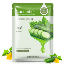 Load image into Gallery viewer, Skin Care Six Fruit Plant Facial Mask Moisturizing Oil-control Blueberry Cucumber Pomegranate Fruit Aloe Sheet Mask Face Mask
