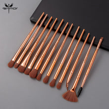 Load image into Gallery viewer, Anmor Makeup Brushes Set 3-12pcs/lot Eye Shadow Blending Eyeliner Eyelash Eyebrow Make up Brushes  Professional Eyeshadow Brush
