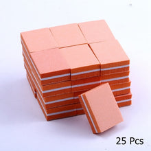 Load image into Gallery viewer, 10/25/50pcs lot Double-sided Mini Nail File Blocks Colorful Sponge Nail Polish Sanding Buffer Strips Polishing Manicure Tools
