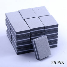 Load image into Gallery viewer, 10/25/50pcs lot Double-sided Mini Nail File Blocks Colorful Sponge Nail Polish Sanding Buffer Strips Polishing Manicure Tools
