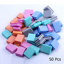 Load image into Gallery viewer, 10/25/50pcs lot Double-sided Mini Nail File Blocks Colorful Sponge Nail Polish Sanding Buffer Strips Polishing Manicure Tools
