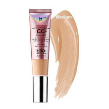 Load image into Gallery viewer, Face Concealer It Cosmetics CC+ Cream Illumination SPF 50 Full Cover Medium or Light Hide Blemish Corrector It&#39;s Skin Makeup
