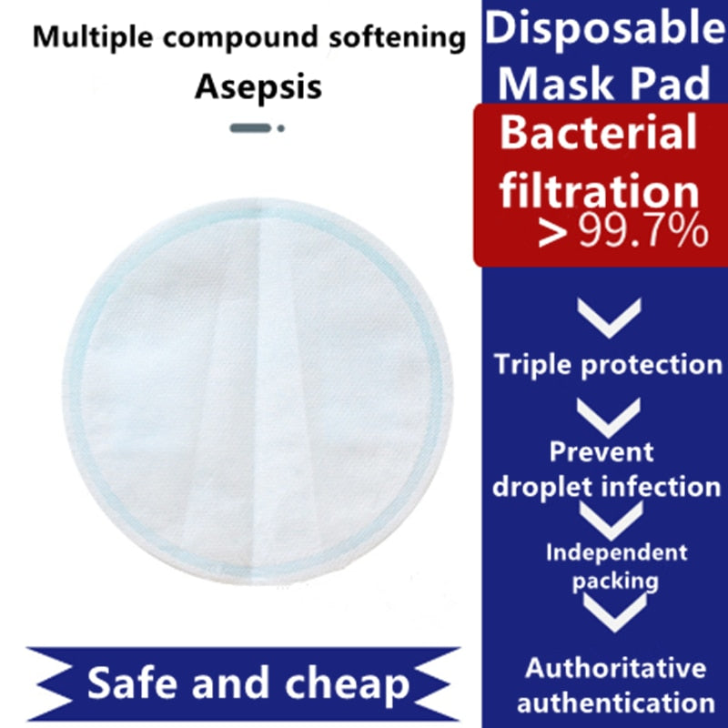 Hot Sale High Quality Disposable Mask Pad for Mask Replacement Universal Protective Breathable Pad Replaceable Filter