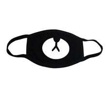 Load image into Gallery viewer, Anti-Dust Mask Mouth Mask Anime 3 Layers Mask Funny Teeth Pattern Cotton Fabric Cute Black Mouth Mask for Adult Teens Kids
