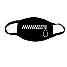 Load image into Gallery viewer, Anti-Dust Mask Mouth Mask Anime 3 Layers Mask Funny Teeth Pattern Cotton Fabric Cute Black Mouth Mask for Adult Teens Kids

