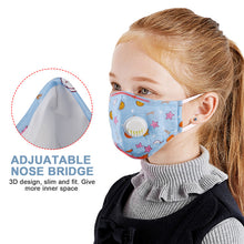 Load image into Gallery viewer, Reusable Children Mouth Mask Anti-Fog Haze Dust Pm 2.5 Face Mask Cartoon Breathable Half Face Mask Mouth Cover for Girls Boys
