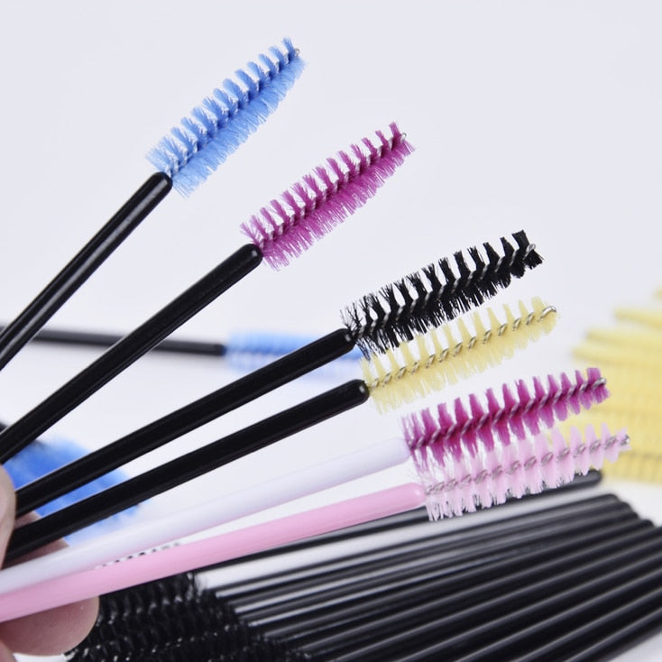 10 pcs One-Off Disposable Eyelash Mini Brush Mascara Applicator Wand makeup Brushes Eyes Care Better Styling Tools